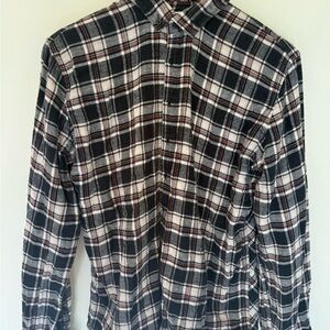 Andrew Buckler Vintage Plaid Flannel Shirt Japanese Fabric Size S